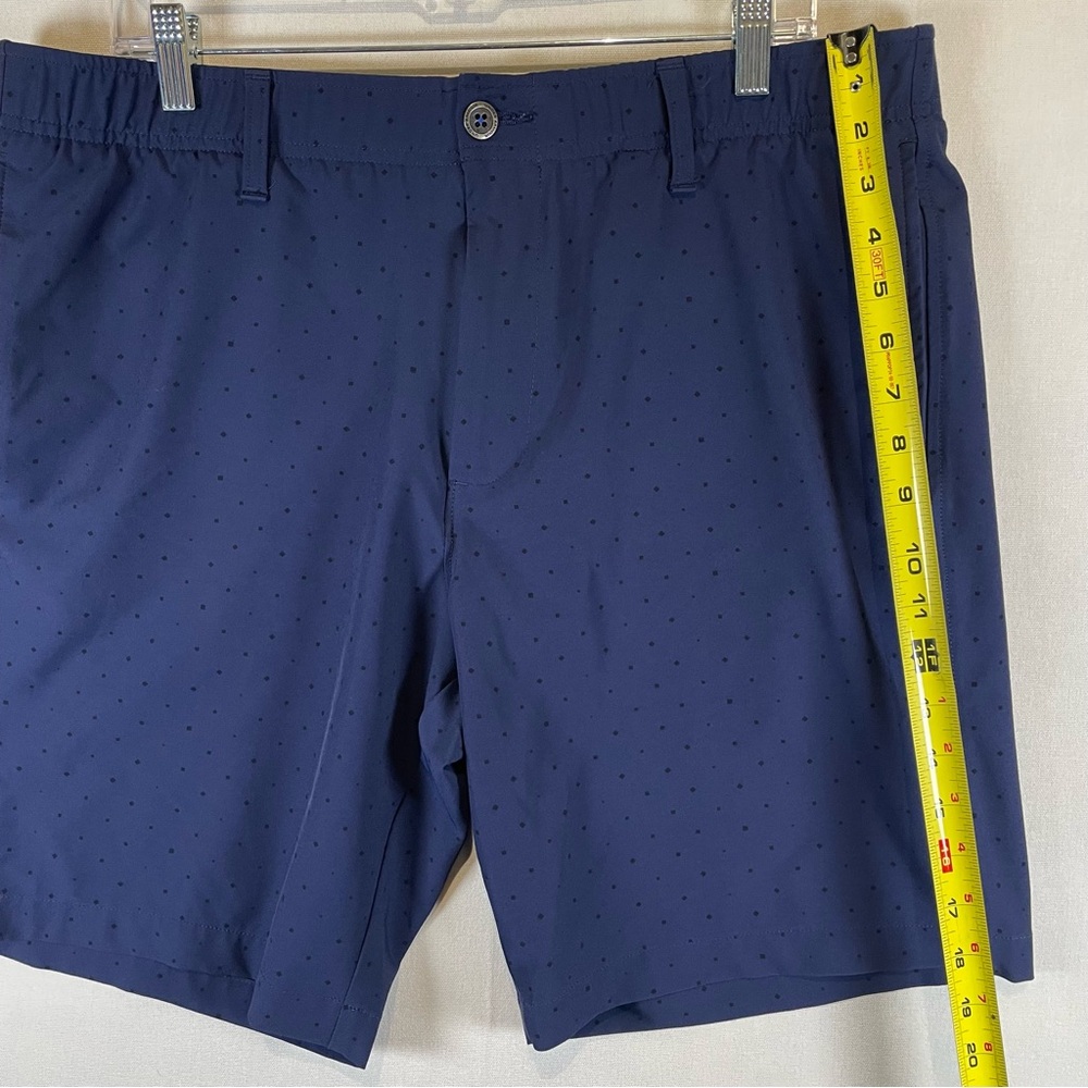 Under Armour Golf Shorts Mens 38 Blue Stretch Dot Pattern Performance - Picture 8 of 11